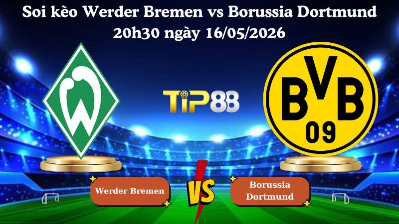 TIP88 Nhận định soi kèo Werder Bremen vs Borussia Dortmund 20h30 ngày 16/05/2026 - Bundesliga