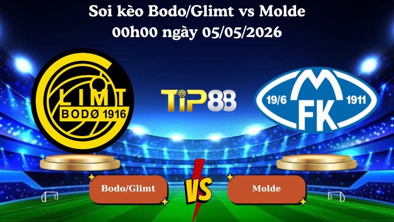TIP88 Nhận định soi kèo Bodo/Glimt vs Molde 00h00 ngày 05/05/2026 - Giải Eliteserien